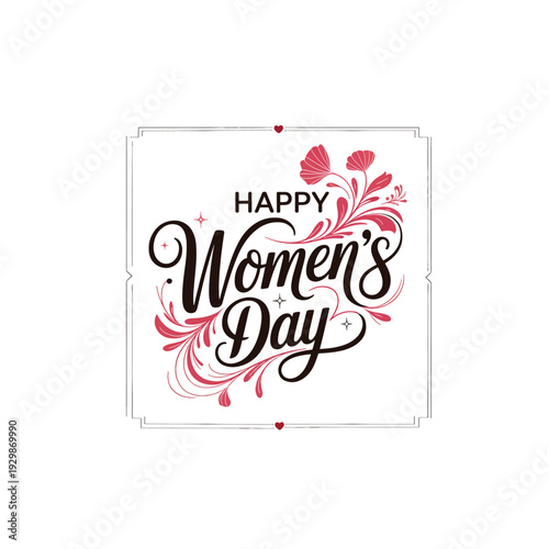 Women’s Day Celebration Banner with Elegant Lettering
Contemporary International Women’s Day Graphic Design
