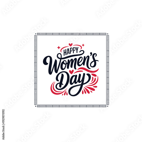 Women’s Day Celebration Banner with Elegant Lettering
Contemporary International Women’s Day Graphic Design
