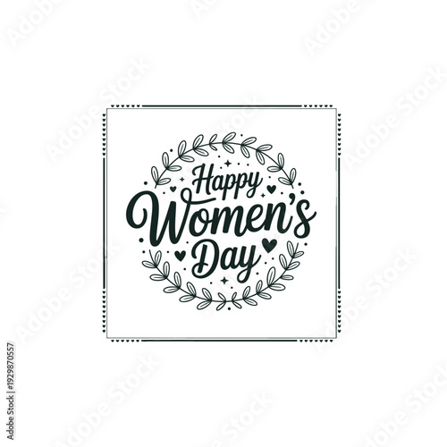 Women’s Day Celebration Banner with Elegant Lettering
Contemporary International Women’s Day Graphic Design
