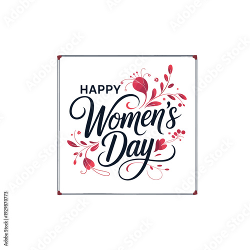 Women’s Day Celebration Banner with Elegant Lettering
Contemporary International Women’s Day Graphic Design
