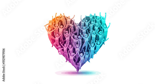 Illustration of a smiling Earth character surrounded by diverse people celebrating International Day of Happiness with colorful and joyful design elements.