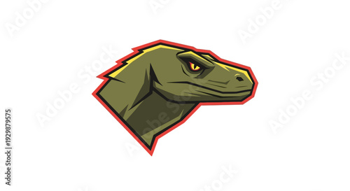 Dinosaur Head Illustration.