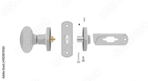 Door Lock Mechanism Parts.