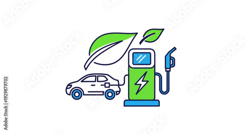 Electric Car Charging Station.