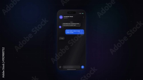Conversa animada entre chat bot e usuário pedindo suporte em relação a entrega de um pedido
