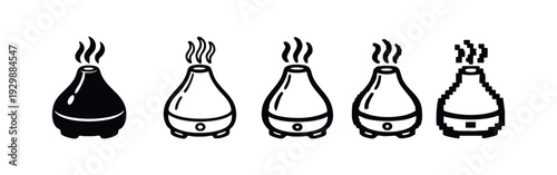 Collection of Humidifier and Aroma Diffuser Icons