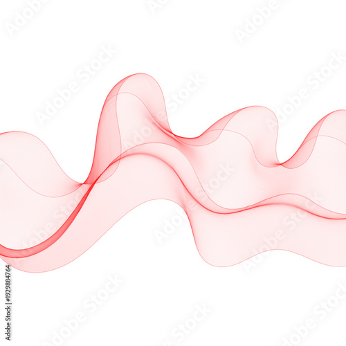 Red smoky wave abstract vector graphic. Eps 10