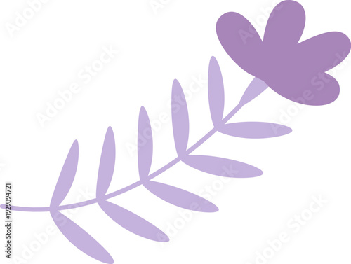 Flower Sprig Scandinavian Folk