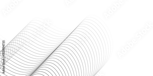 An abstract 3d white background featuring a futuristic tunnel design with flowing wave patterns and light blue curves for a modern technology wallpaper illustration