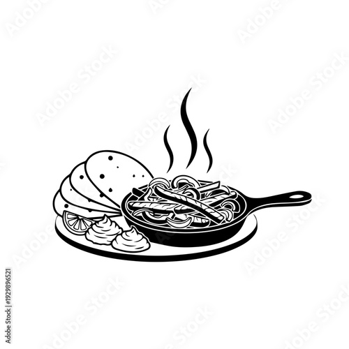 A steaming plate of grilled fish with a side of vegetables and a fork resting beside it