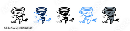 Hurricane Storm Icon Multiple Style