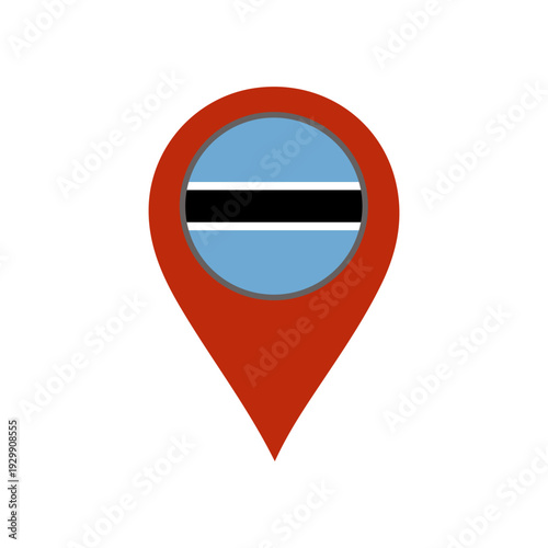 pin with the Botswana flag vector 
Vector pin with the flag on a white background