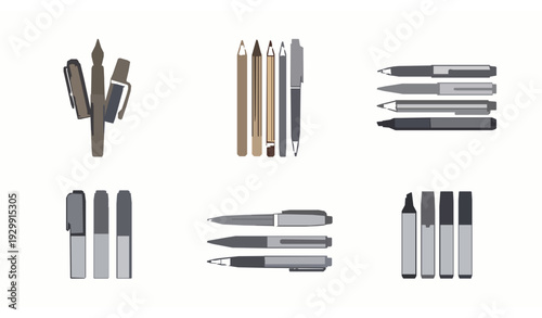 set of kitchen knives