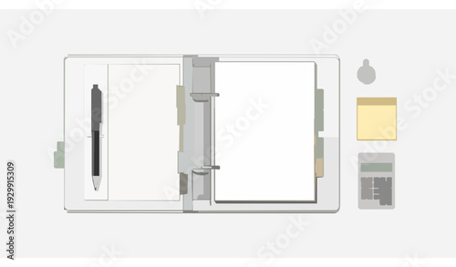 vector illustration of a window with a mirror