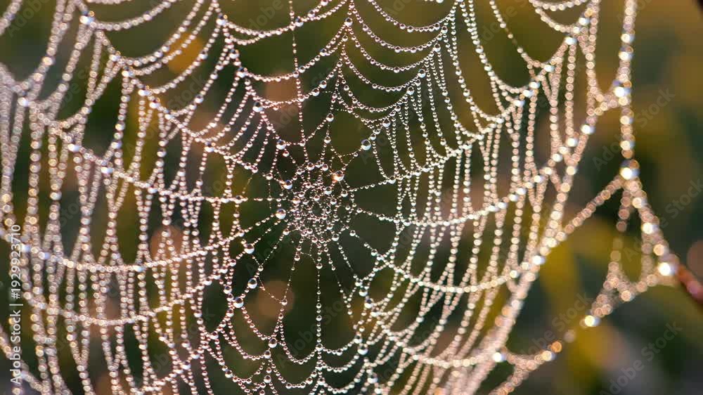 custom made wallpaper toronto digitalMorning Dewdrops Clinging to Intricate Spiderweb