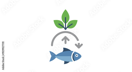 Sustainable Fish Farming and Aquaculture Concept.