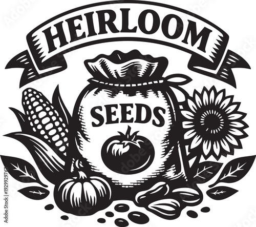 Black and white vintage wine bottle label design with grapes in retro vector style