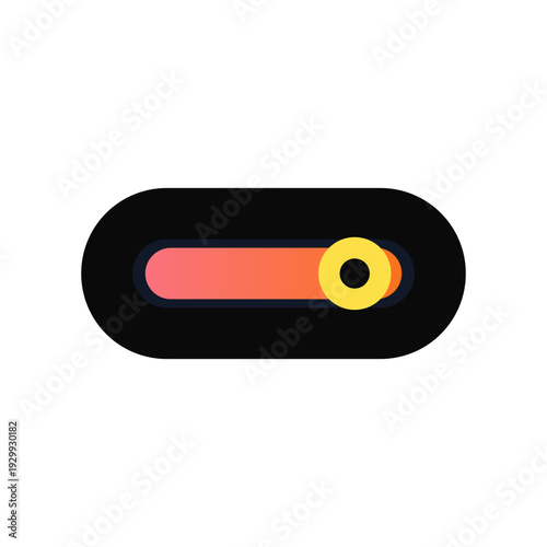 Toggle switch active icon App UI Icon, gradient rounded Vector