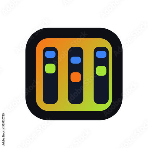 Kanban board icon App UI Icon, modern dashboard Vector