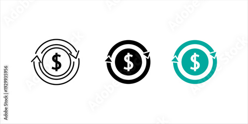 Minimal line iconn set. of database stack connected with document and gear, representing database management, system configuration, and data administration.