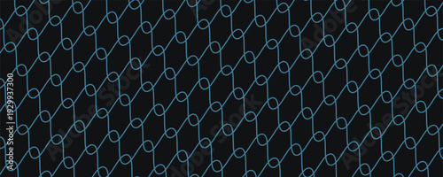 Seamless blue and black overlapping woven pattern vector eps 10