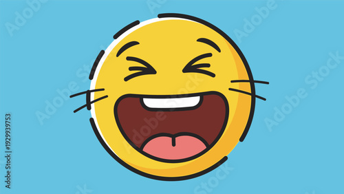 Laughing Emoji with Tongue Out Facial Expression.