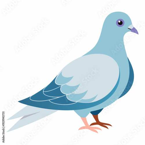 Pigeon volant dans les bois