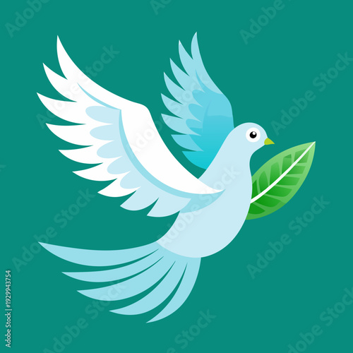 Pigeon volant dans les bois