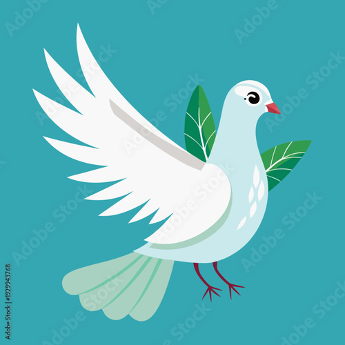 Pigeon volant dans les bois