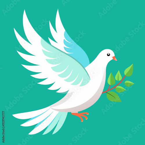 Pigeon volant dans les bois