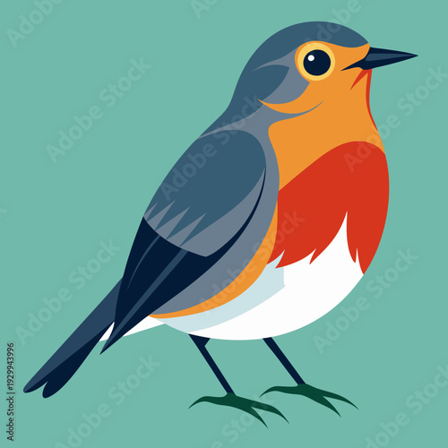 Merle d’Amérique perché sur un arbre au plumage vibrant dans le bois.