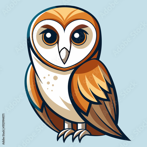 Effraie des clochers au crépuscule chasse pour une proie