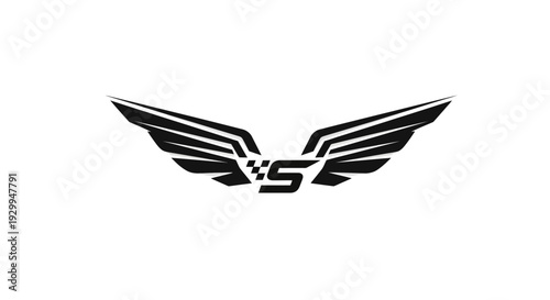 Modern VS letter logo with abstract sharp wings. Free Download Modern VS letter logo with abstract sharp wings. - GFXLoad