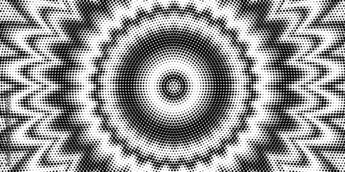 Halftone gradient circles collection. Dots textured round patterns. Cartoon comic radial faded background set. Abstract pixelated elements for frame, poster, collage, banner, flyer. Vector bundle