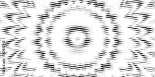 Halftone gradient circles collection. Dots textured round patterns. Cartoon comic radial faded background set. Abstract pixelated elements for frame, poster, collage, banner, flyer. Vector bundle