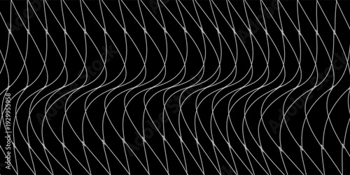 Net texture pattern on black background. Net texture pattern for backdrop and wallpaper. Realistic net pattern with black squares. Geometric background, vector illustration eps 10