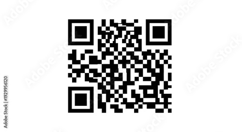 Black and white QR code for digital information and quick access.