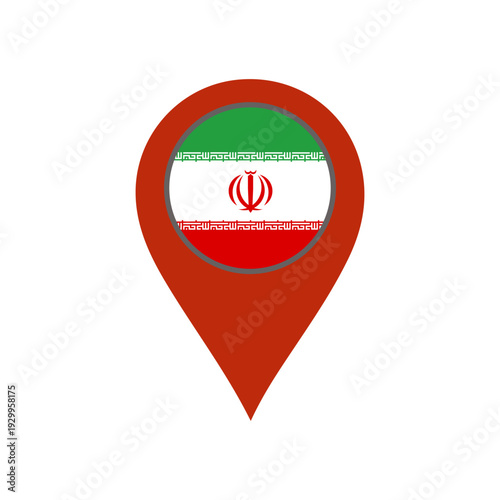 Free Download pin with the Iran flag vector 
Vector pin with the flag on a white background - GFXLoad