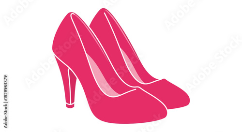 Pink High Heels Image, Fashion Photography, Elegant Footwear, Style, Glamour, Isolated