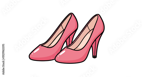 Pink High Heels Image, Photography, Fashion, Footwear, Elegant, Stylish, Glamour, Isolated
