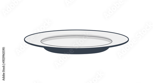 Plate Image, Photography, Isolated on White Background, Kitchenware, Dining, Food Presentation