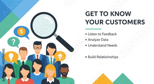 Diverse group of business people analyzing customer feedback and data