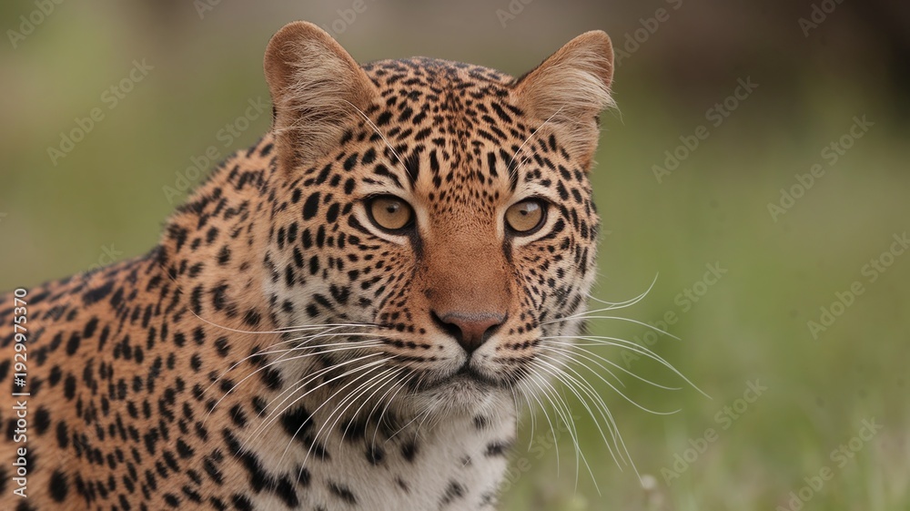 Fototapeta premium close up portrait of a leopard