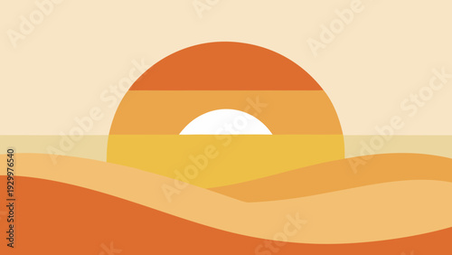 Soft orange and cream sunrise abstraction with gentle gradients. Warm, serene artwork perfect for bedroom decor and lifestyle branding.