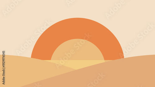 Soft orange and cream sunrise abstraction with gentle gradients. Warm, serene artwork perfect for bedroom decor and lifestyle branding.