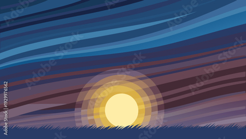 Soft orange and cream sunrise abstraction with gentle gradients. Warm, serene artwork perfect for bedroom decor and lifestyle branding.