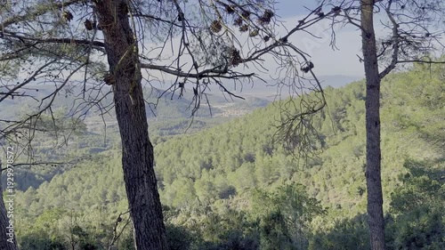 Vistas de la Pobla tornesa desde el desierto de las palmas
