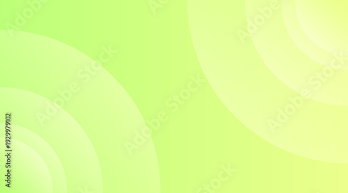 Abstract green circular patterns on gradient background viewed from directly above
