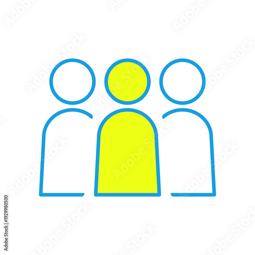 会社のメンバーを表す三人アイコン