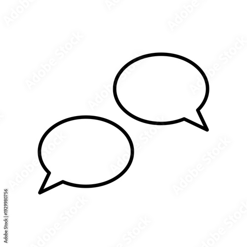 チャットの吹き出しが2つ並ぶアイコン